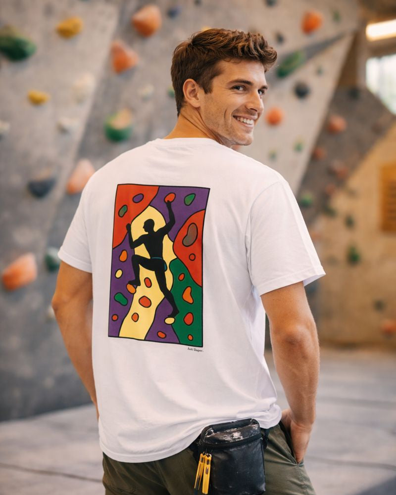 Boulder mosaic t-shirt (lilac) – Anti Sloper.